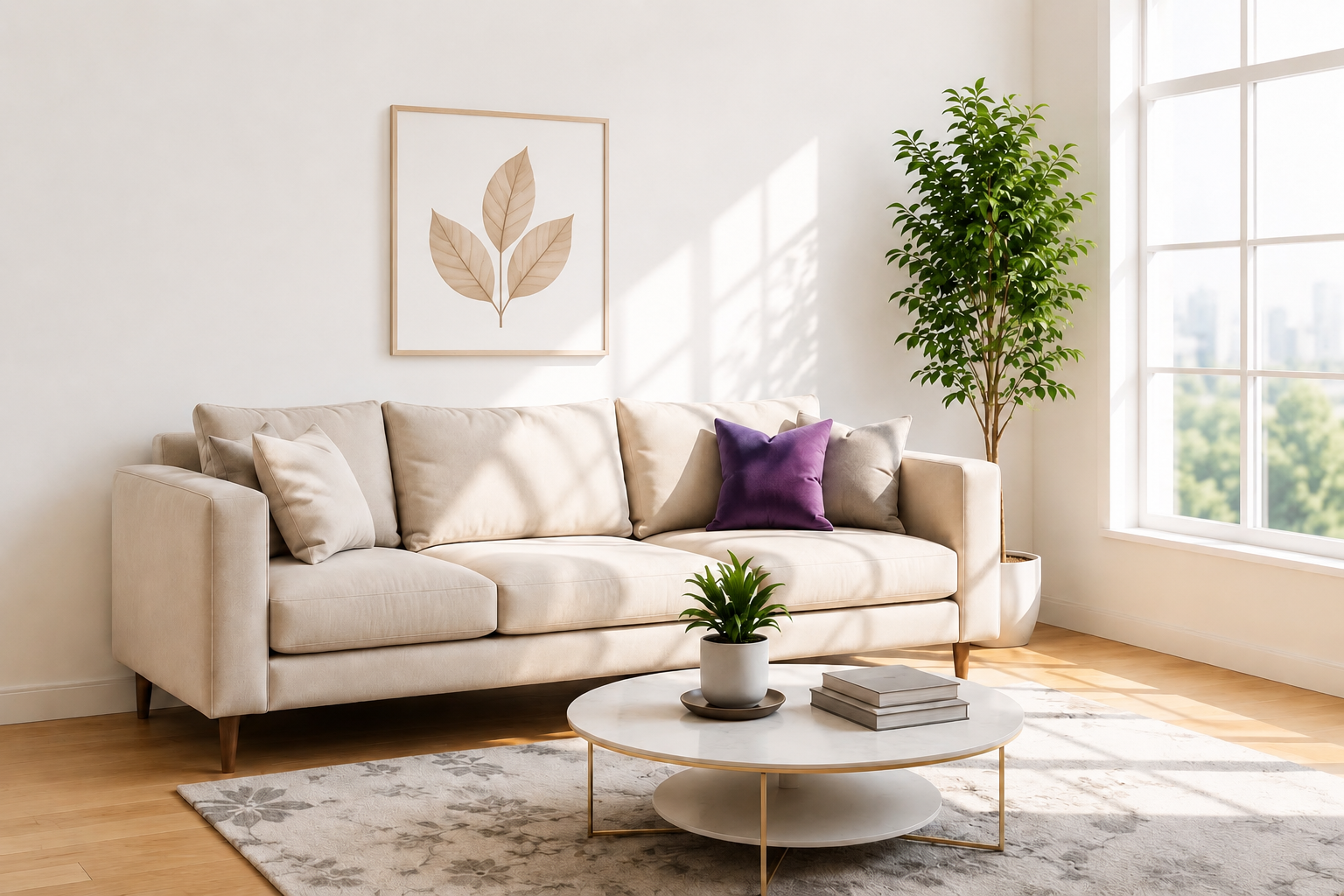 Sauberes, gemütliches Wohnzimmer